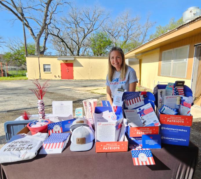 Desk At Local Community Event Attended by Hear in Texas